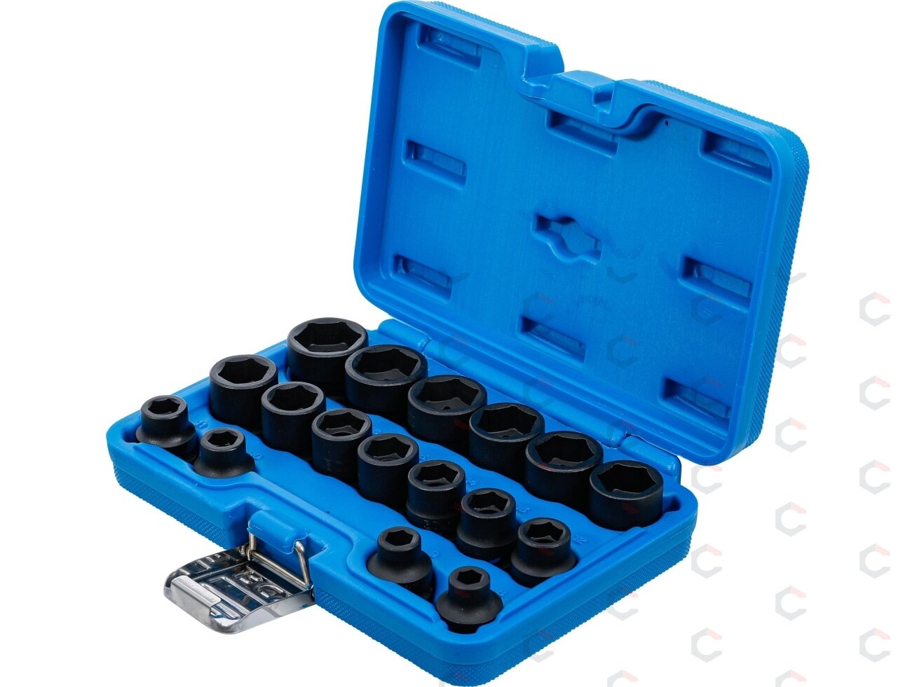 Smūginių galvučių rinkinys | patrumpintos | 12,5 mm (1/2") | 8–24 mm | 17 vnt. (9286) 2 Smūginių galvučių rinkinys | patrumpintos | 12,5 mm (1/2") | 8–24 mm | 17 vnt. (9286) 2