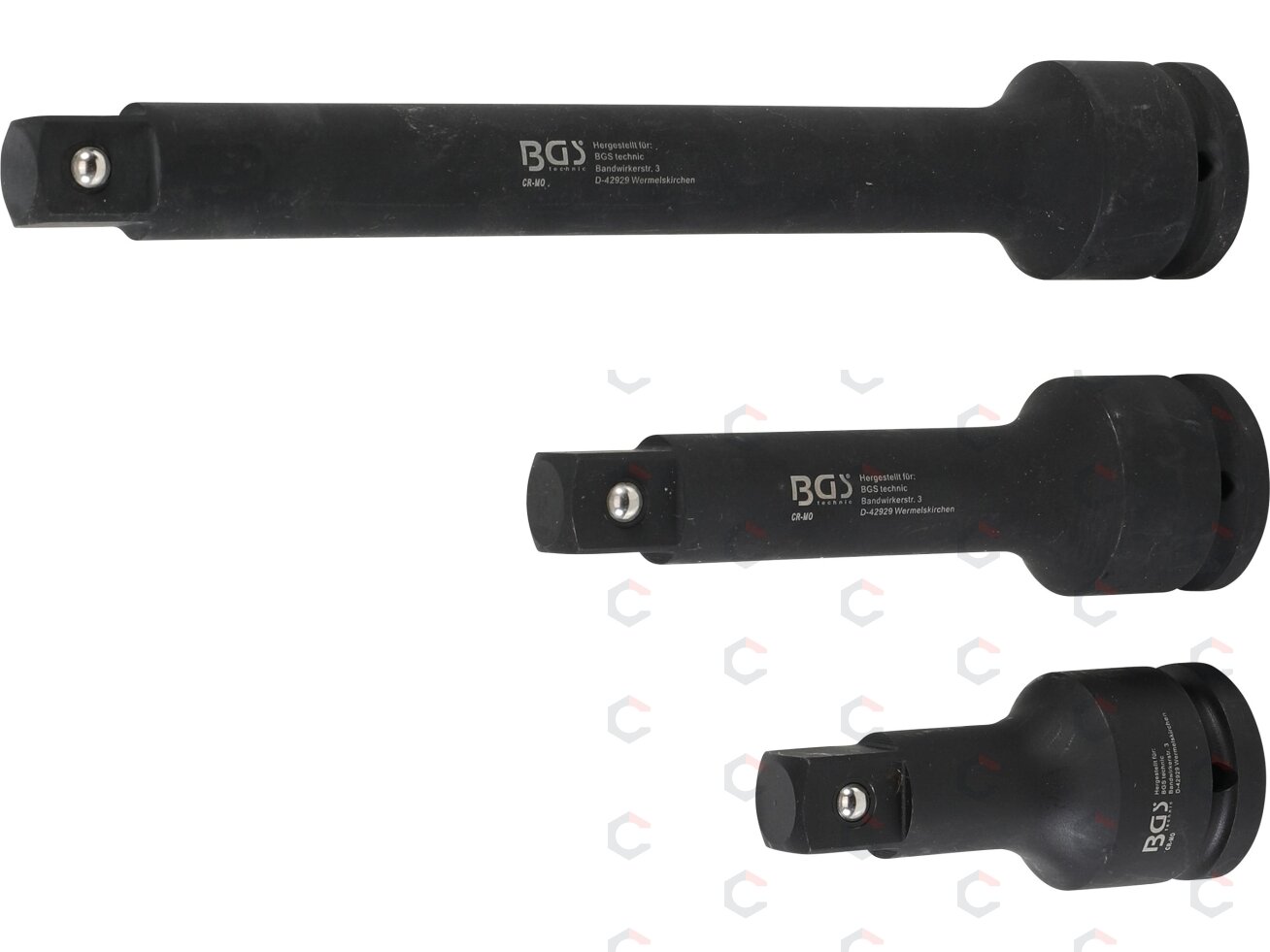 Smūginių ilginuvų rinkinys | 20 mm (3/4") | 3 vnt. (8840) 4 Smūginių ilginuvų rinkinys | 20 mm (3/4") | 3 vnt. (8840) 4