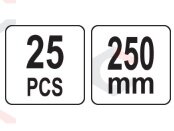 Smeigtukai / ankeriai sodo kraštams ir medžiagoms tvirtinti | 250 mm 25 vnt. (88714) 2 Smeigtukai / ankeriai sodo kraštams ir medžiagoms tvirtinti | 250 mm 25 vnt. (88714) 2
