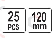 Smeigtukai / ankeriai sodo kraštams ir medžiagoms tvirtinti | 120 mm 25 vnt. (88715) 2 Smeigtukai / ankeriai sodo kraštams ir medžiagoms tvirtinti | 120 mm 25 vnt. (88715) 2