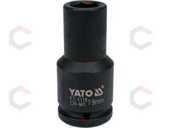 Smūginė galvutė ilga | 20 mm (3/4") | 19 mm (YT-1119) Smūginė galvutė ilga | 20 mm (3/4") | 19 mm (YT-1119)