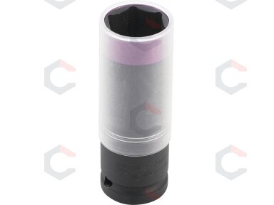 Smūginė galvutė su apsauga | Itin plona | 12,5 mm (1/2") | 22 mm (7405) Smūginė galvutė su apsauga | Itin plona | 12,5 mm (1/2") | 22 mm (7405)