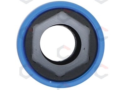 Smūginė galvutė su apsauga | itin siaura | 12,5 mm (1/2") | 17 mm (7502) Smūginė galvutė su apsauga | itin siaura | 12,5 mm (1/2") | 17 mm (7502)