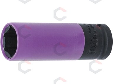 Smūginė galvutė su apsauga | itin siaura | 12,5 mm (1/2") | 22 mm (7505) Smūginė galvutė su apsauga | itin siaura | 12,5 mm (1/2") | 22 mm (7505)