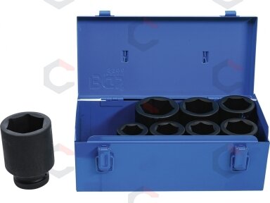 Ilgų smūginių galvučių rinkinys BGS | 1" | 27–50 mm | 8 vnt. (5500)