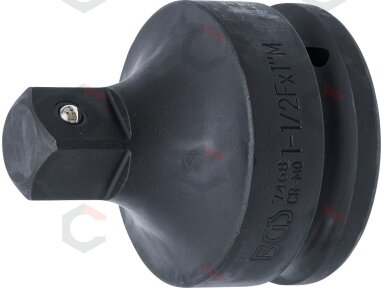 Smūginis adapteris | 38 mm (1 1/2") - išorinis kvadratas 25 mm (1") (7468) Smūginis adapteris | 38 mm (1 1/2") - išorinis kvadratas 25 mm (1") (7468)