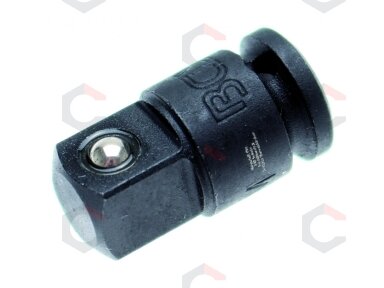 Smūginis adapteris | vidinis kvadratas 6.3 mm (1/4") - išorinis kvadratas 10 mm (3/8") (172) Smūginis adapteris | vidinis kvadratas 6.3 mm (1/4") - išorinis kvadratas 10 mm (3/8") (172)
