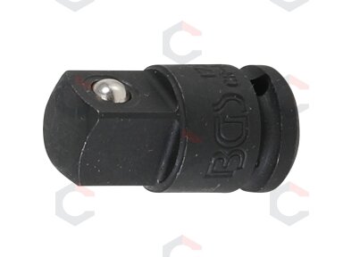 Smūginis adapteris | vidinis kvadratas 6.3 mm (1/4") - išorinis kvadratas 10 mm (3/8") (172) Smūginis adapteris | vidinis kvadratas 6.3 mm (1/4") - išorinis kvadratas 10 mm (3/8") (172)