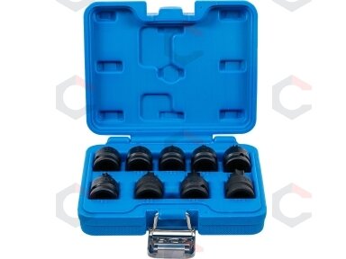 Smūginių galvučių su T-Star antgaliais rinkinys 1/2" T20–T70 9 vnt. (5486) Smūginių galvučių su T-Star antgaliais rinkinys 1/2" T20–T70 9 vnt. (5486)