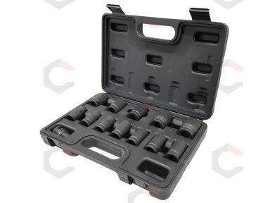Smūginių galvučių rinkinys, šešiakampės | 12,5 mm (1/2") | 10 - 24 mm | 13 vnt. (SK12014) Smūginių galvučių rinkinys, šešiakampės | 12,5 mm (1/2") | 10 - 24 mm | 13 vnt. (SK12014)