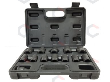 Smūginių galvučių rinkinys, šešiakampės | 12,5 mm (1/2") | 10 - 24 mm | 13 vnt. (SK12014) Smūginių galvučių rinkinys, šešiakampės | 12,5 mm (1/2") | 10 - 24 mm | 13 vnt. (SK12014)