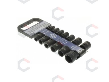 Smūginių galvučių rinkinys, šešiakampės | 12,5 mm (1/2") | 10 - 27 mm | 13 vnt. (SK12013) Smūginių galvučių rinkinys, šešiakampės | 12,5 mm (1/2") | 10 - 27 mm | 13 vnt. (SK12013)