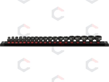 Smūginių galvučių rinkinys, šešiakampės | 9.5 mm (3/8") | 6 - 24 mm | 19 vnt. (YT-10249)