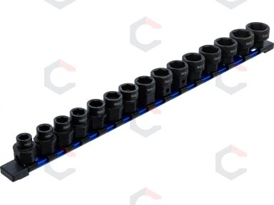 Smūginių galvučių rinkinys | šešiakampės, ypač trumpos | 1/2" | 10–24 mm | 15 vnt. (74700) Smūginių galvučių rinkinys | šešiakampės, ypač trumpos | 1/2" | 10–24 mm | 15 vnt. (74700)