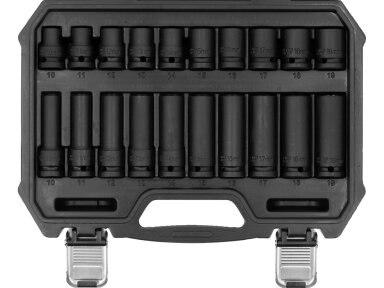 Smūginių galvučių rinkinys | 1/2 col. | 10–19 mm | 20 vnt. (YT-10256)