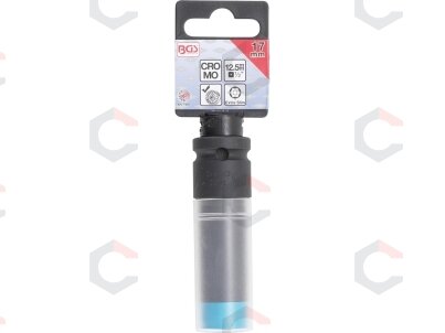 Smūginė galvutė su apsauga | Itin plona | 12,5 mm (1/2") | 17 mm (7402) 1