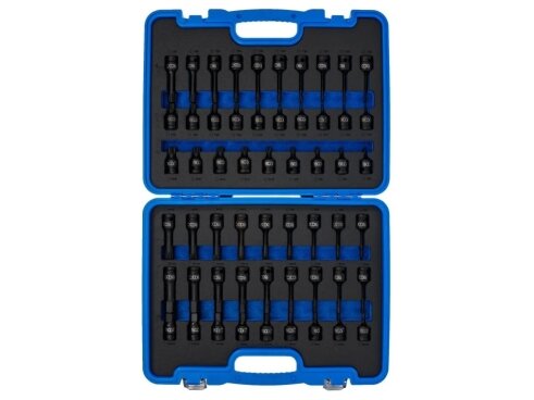 Smūginių galvučių su antgaliais rinkinys | 1/2" | HEX, Torx, XZN | 56 dalių (7298) 3 Smūginių galvučių su antgaliais rinkinys | 1/2" | HEX, Torx, XZN | 56 dalių (7298) 3