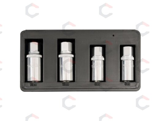 Smeigių išsukėjų rinkinys | 6 - 12 mm | 4 vnt. (YT-0620) 3 Smeigių išsukėjų rinkinys | 6 - 12 mm | 4 vnt. (YT-0620) 3
