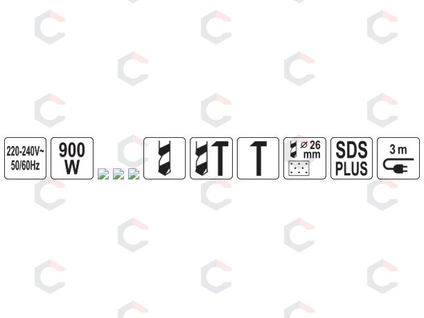 Smūginis gręžtuvas | SDS PLUS 900W 3,2J (YT-821210) 3 Smūginis gręžtuvas | SDS PLUS 900W 3,2J (YT-821210) 3