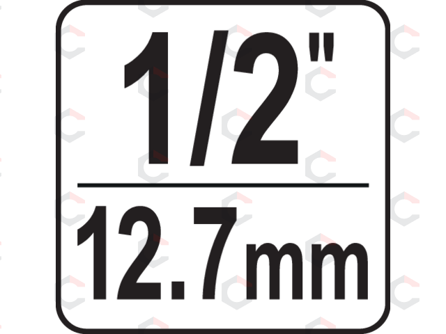 Smūginių trumpų galvučių rinkinys – AS-Drive 1/2", CrMo – 10–27 mm, 15 vnt (YT-10253) 7