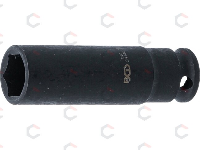 Smūginė galvutė ilga | šešiakampė | 6,3 mm (1/4") | 10 mm (7269) Smūginė galvutė ilga | šešiakampė | 6,3 mm (1/4") | 10 mm (7269)