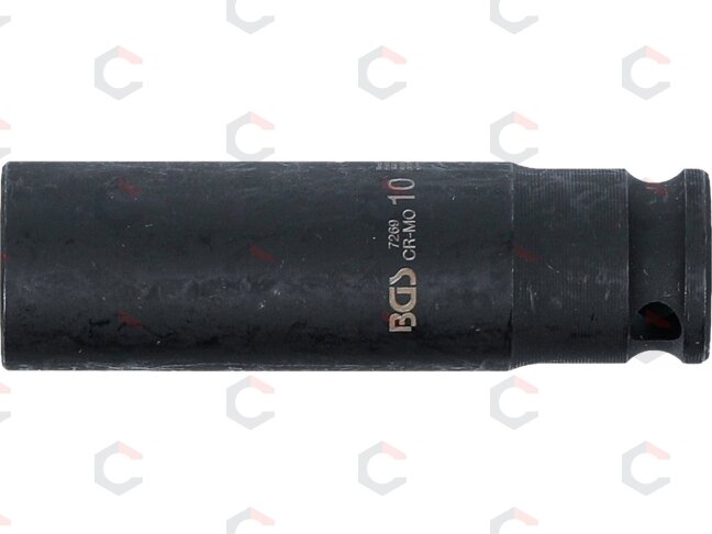 Smūginė galvutė ilga | šešiakampė | 6,3 mm (1/4") | 10 mm (7269) 2 Smūginė galvutė ilga | šešiakampė | 6,3 mm (1/4") | 10 mm (7269) 2
