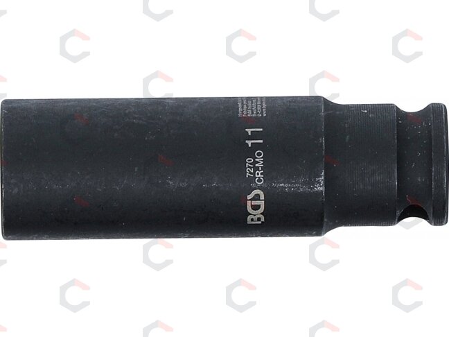 Smūginė galvutė ilga | šešiakampė | 6,3 mm (1/4") | 11 mm (7270) 2