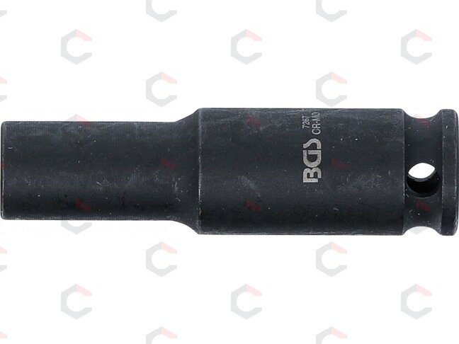 Smūginė galvutė ilga | šešiakampė | 6,3 mm (1/4") | 7 mm (7267) 2 Smūginė galvutė ilga | šešiakampė | 6,3 mm (1/4") | 7 mm (7267) 2