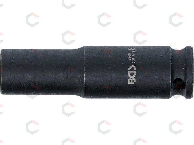 Smūginė galvutė ilga | šešiakampė | 6,3 mm (1/4") | 8 mm (7268) 2 Smūginė galvutė ilga | šešiakampė | 6,3 mm (1/4") | 8 mm (7268) 2