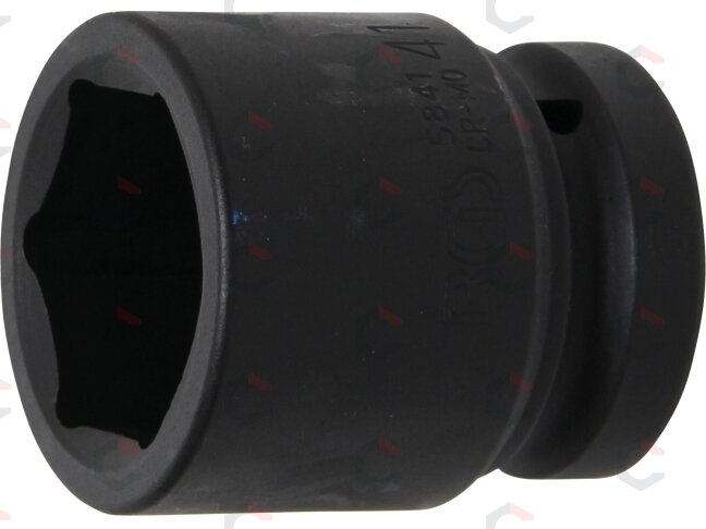 Smūginė galvutė šešiakampė | 25 mm (1") | 41 mm (5841) Smūginė galvutė šešiakampė | 25 mm (1") | 41 mm (5841)