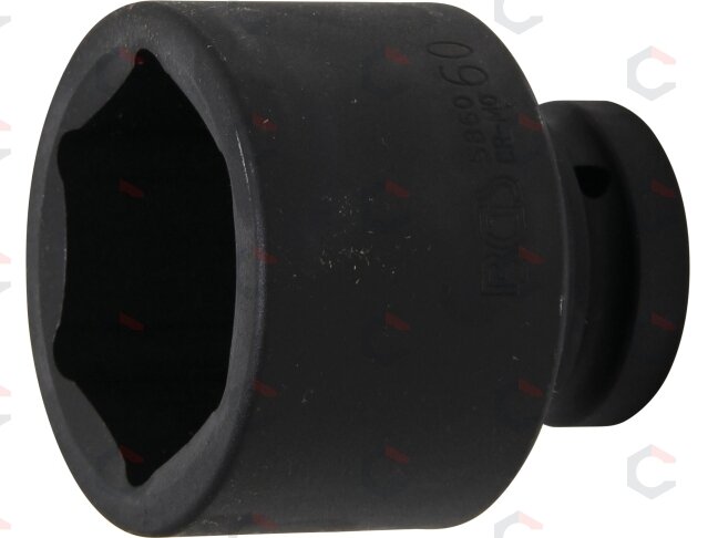 Smūginė galvutė šešiakampė | 25 mm (1") | 60 mm (5860) Smūginė galvutė šešiakampė | 25 mm (1") | 60 mm (5860)