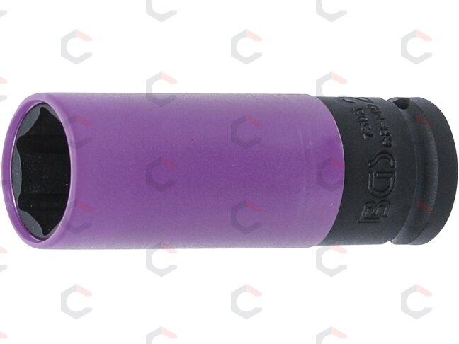 Smūginė galvutė su apsauga | itin siaura | 12,5 mm (1/2") | 22 mm (7505) Smūginė galvutė su apsauga | itin siaura | 12,5 mm (1/2") | 22 mm (7505)