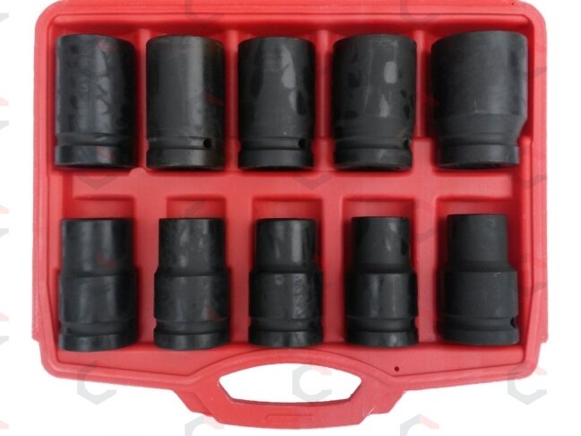 Smūginės galvutės ilgos šešiakampės | 25 mm (1") | 17 - 41 mm | 10 vnt. (ES-5826) Smūginės galvutės ilgos šešiakampės | 25 mm (1") | 17 - 41 mm | 10 vnt. (ES-5826)