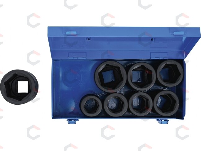 Ilgų smūginių galvučių rinkinys BGS | 1" | 27–50 mm | 8 vnt. (5500) 4 Ilgų smūginių galvučių rinkinys BGS | 1" | 27–50 mm | 8 vnt. (5500) 4