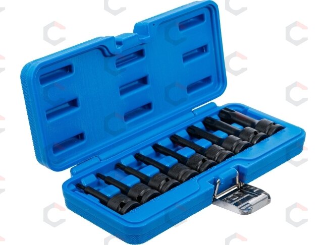 Smūginiai antgaliai | 12,5 mm (1/2") | T-Star (Torx) T20 - T70 | 9 vnt (5480) 1 Smūginiai antgaliai | 12,5 mm (1/2") | T-Star (Torx) T20 - T70 | 9 vnt (5480) 1