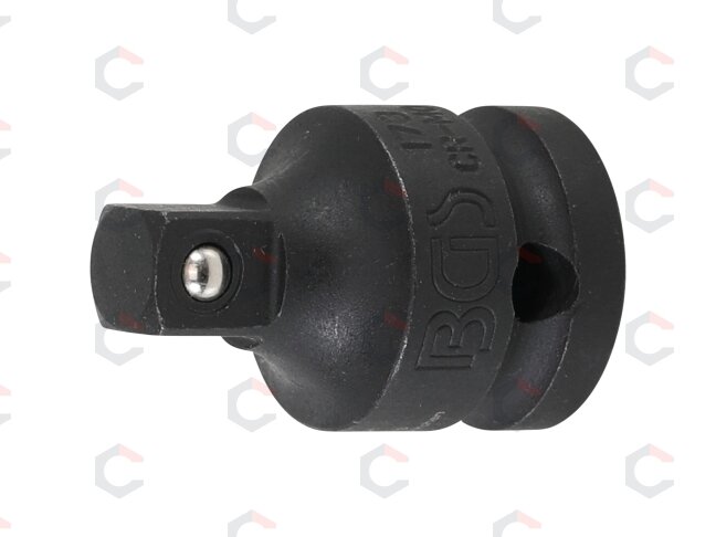 Smūginis adapteris | 12,5 mm (1/2") vidinis kvadratas - 10 mm (3/8") išorinis kvadratas (173) 3 Smūginis adapteris | 12,5 mm (1/2") vidinis kvadratas - 10 mm (3/8") išorinis kvadratas (173) 3