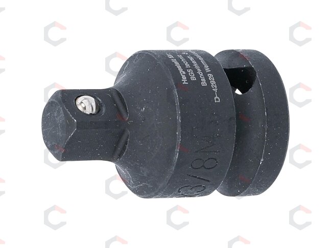 Smūginis adapteris | 12,5 mm (1/2") vidinis kvadratas - 10 mm (3/8") išorinis kvadratas (173) Smūginis adapteris | 12,5 mm (1/2") vidinis kvadratas - 10 mm (3/8") išorinis kvadratas (173)