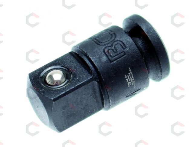 Smūginis adapteris | vidinis kvadratas 6.3 mm (1/4") - išorinis kvadratas 10 mm (3/8") (172) 1 Smūginis adapteris | vidinis kvadratas 6.3 mm (1/4") - išorinis kvadratas 10 mm (3/8") (172) 1