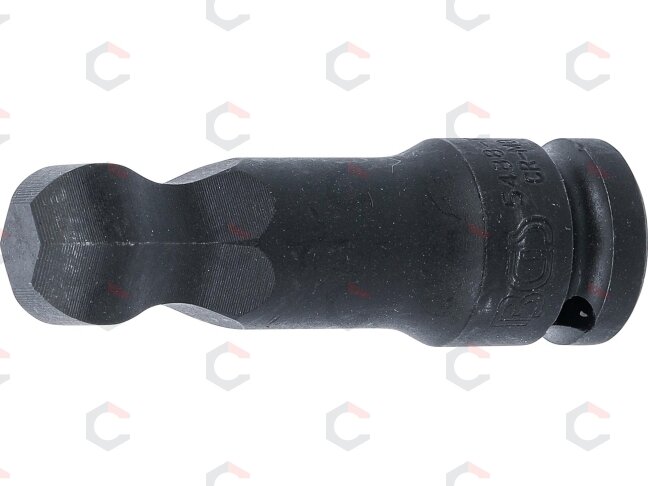 Smūginis antgalis | 12,5 mm (1/2") | hex šešiakampis 19 mm | šarnyrinis (5488-19) Smūginis antgalis | 12,5 mm (1/2") | hex šešiakampis 19 mm | šarnyrinis (5488-19)