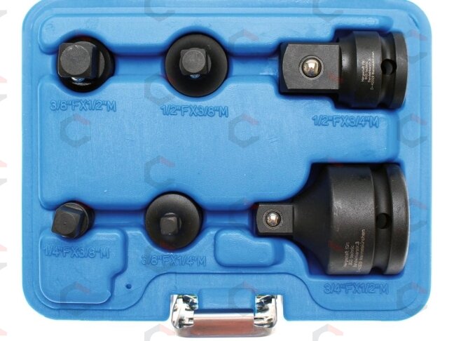 Smūginių adapterių rinkinys | 6 vnt. (200) 8 Smūginių adapterių rinkinys | 6 vnt. (200) 8