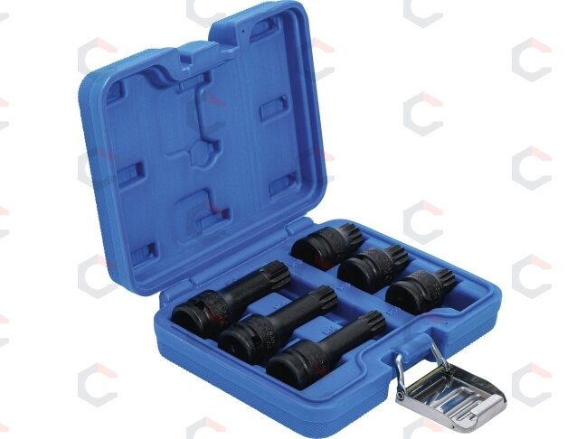 Smūginių antgalių rinkinys – Spline (XZN) trumpi ir ilgi – 1/2" | 6 vnt. (5380) 1 Smūginių antgalių rinkinys – Spline (XZN) trumpi ir ilgi – 1/2" | 6 vnt. (5380) 1