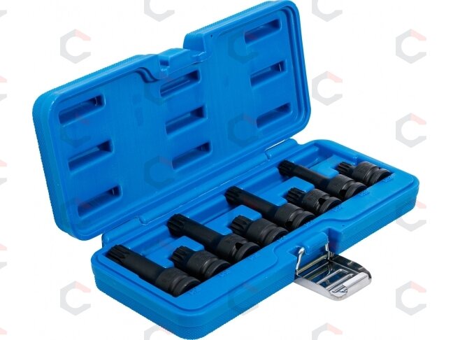 Smūginių antgalių rinkinys | 12,5 mm (1/2") | Spline (XZN) | 8 vnt. (5381) 1 Smūginių antgalių rinkinys | 12,5 mm (1/2") | Spline (XZN) | 8 vnt. (5381) 1
