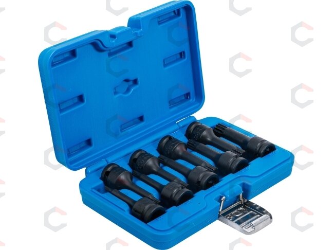 Smūginių antgalių rinkinys – Spline (XZN) CR-MO 1/2" – M4–M16 | 9 vnt. (5482) 2 Smūginių antgalių rinkinys – Spline (XZN) CR-MO 1/2" – M4–M16 | 9 vnt. (5482) 2