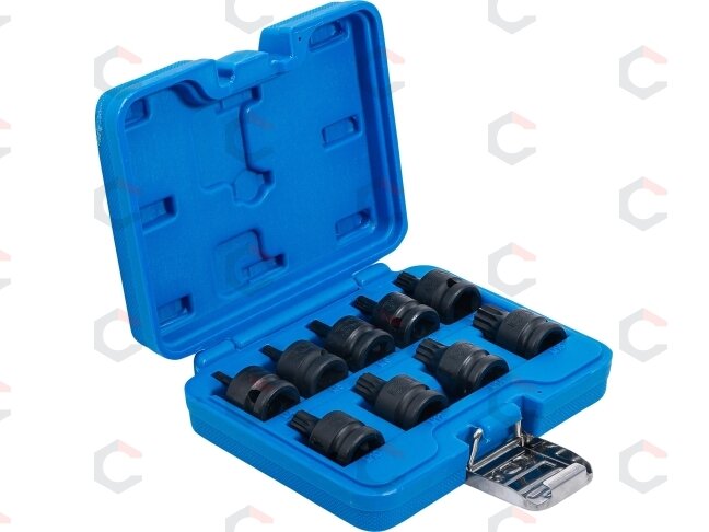 Smūginių galvučių su XZN antgaliais rinkinys 1/2" M4–M16 9 vnt. (5487) 2 Smūginių galvučių su XZN antgaliais rinkinys 1/2" M4–M16 9 vnt. (5487) 2