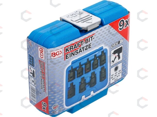 Smūginių galvučių su XZN antgaliais rinkinys 1/2" M4–M16 9 vnt. (5487) 6 Smūginių galvučių su XZN antgaliais rinkinys 1/2" M4–M16 9 vnt. (5487) 6