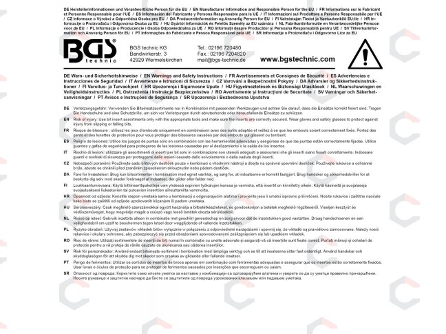 Smūginių antgalių rinkinys | 20 mm (3/4") | Hex vidinis šešiakampis, T-Star (Torx) | 22 vnt. (6185) 6 Smūginių antgalių rinkinys | 20 mm (3/4") | Hex vidinis šešiakampis, T-Star (Torx) | 22 vnt. (6185) 6