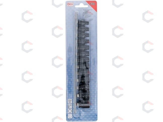 Smūginių galvučių komplektas | šešiakampės | 6,3 mm (1/4") | 4 - 14 mm | 13 vnt. (5296) 3