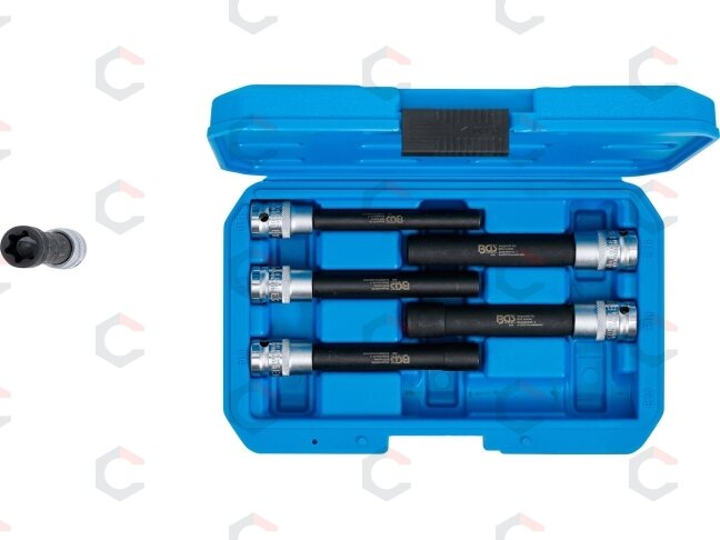 Smūginių galvučių rinkinys E-Tipas | Labai ilgos | 12,5 mm (1/2") | E10 - E20 | 6 vnt. (2028) 3 Smūginių galvučių rinkinys E-Tipas | Labai ilgos | 12,5 mm (1/2") | E10 - E20 | 6 vnt. (2028) 3