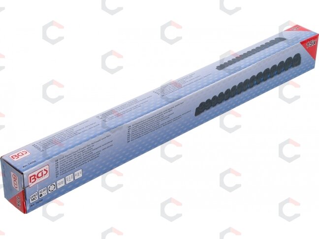 Smūginių galvučių rinkinys | šešiakampės, ypač trumpos | 1/2" | 10–24 mm | 15 vnt. (74700) 5