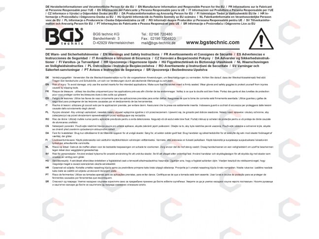 Smūginių galvučių rinkinys | šešiakampės, ypač trumpos | 1/2" | 10–24 mm | 15 vnt. (74700) 6 Smūginių galvučių rinkinys | šešiakampės, ypač trumpos | 1/2" | 10–24 mm | 15 vnt. (74700) 6